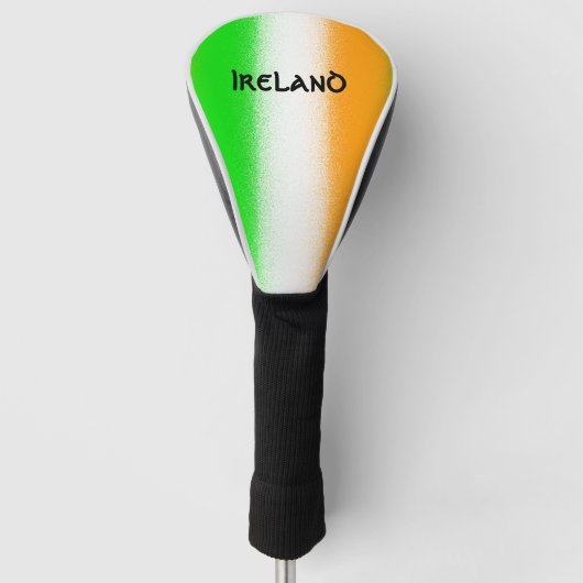 Couvre-club De Golf Irlande vert - Blanc - Orange Irlandais Drapeaux (Devant)