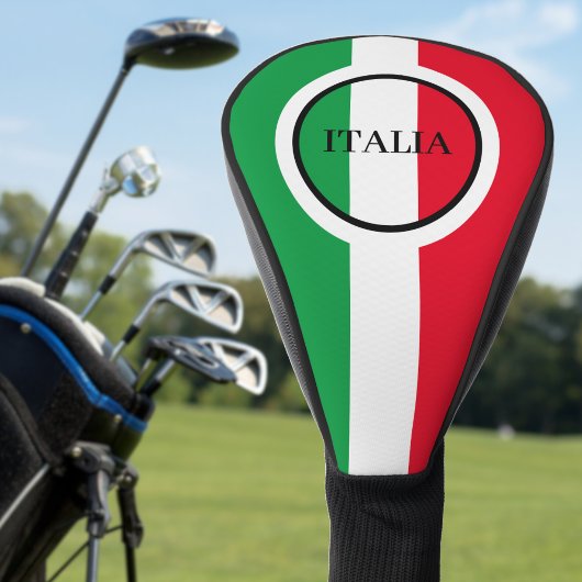 Couvre-club De Golf Italie Drapeau italien Rouge Blanc Vert Italia