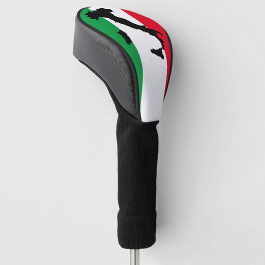 Couvre-club De Golf Italie Drapeau italien Rouge Blanc Vert Italia Car (Incliné)