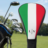 Couvre-club De Golf Italie Drapeau italien Rouge Blanc Vert Nom Initia