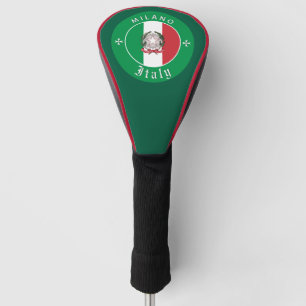 Couvre-club De Golf Italie Golf, Housse, Milan, Drapeau Italien