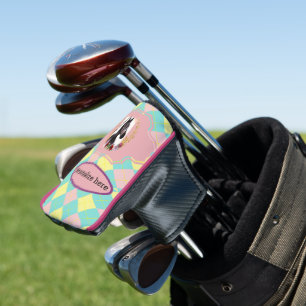 Couvre-club De Golf Jacquard bébé cheval de course mare e
