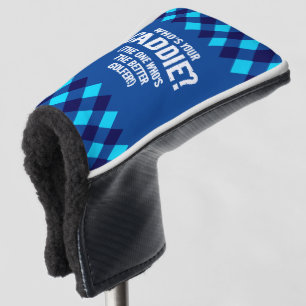 Couvre-club De Golf Jacquard Bleu Drôle Qui est Ton Caddie ? ...