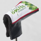 Couvre-club De Golf Jacquard golfeur vert couverture personnalisée (Devant 3/4)
