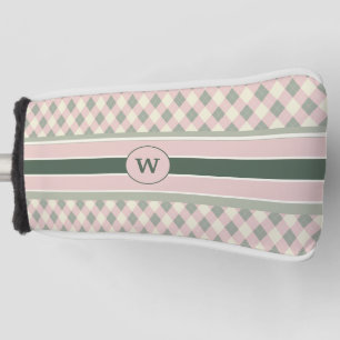 Couvre-club De Golf Jacquard moderne Motif Monogramme
