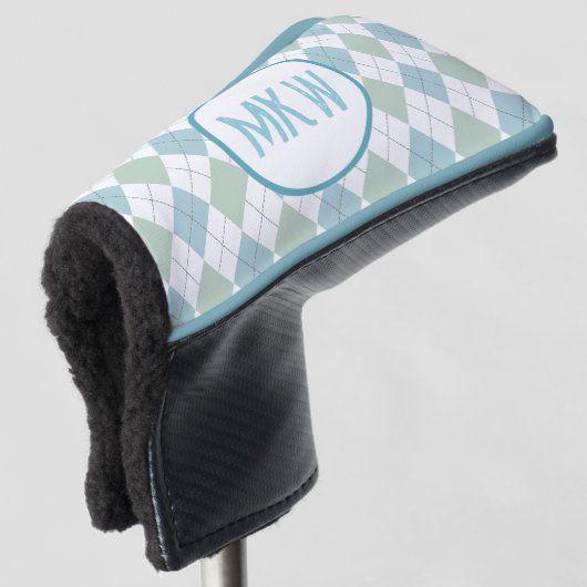 Couvre-club De Golf Jacquard monogramme (Devant 3/4)