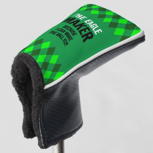 Couvre-club De Golf Jacquard Vert L'Aigle Maker (Devant 3/4)