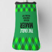 Couvre-club De Golf Jacquard Vert L'Aigle Maker (Tourné à 90°)