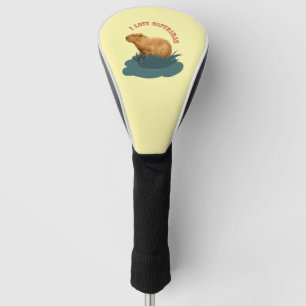 Couvre-club De Golf J'adore les capybaras Amoureux de capybara mignon