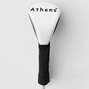 Couvre-club De Golf J'aime Athènes Grèce