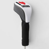 Couvre-club De Golf J'aime Chicago (Incliné)