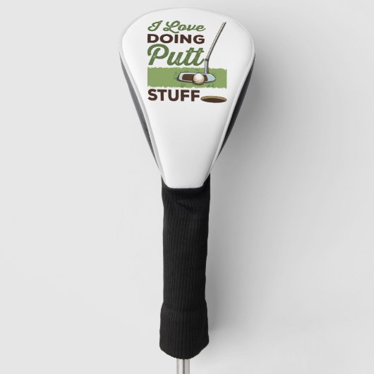 Couvre-club De Golf J'Aime Faire Putt Stuff Funny Golf Putting (Devant)