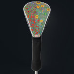 Couvre-club De Golf Jardin agricole de Gustav Klimt avec tournesols<br><div class="desc">Jardin agricole de Gustav Klimt avec couverture de tête de golf Sunflowers.</div>