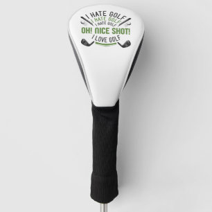 Couvre-club De Golf Je déteste le golf