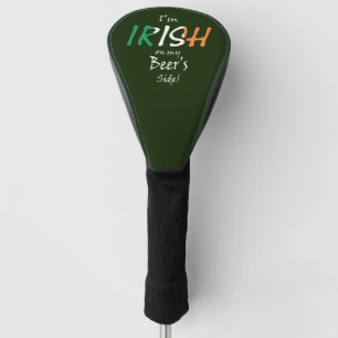 Couvre-club De Golf Je suis irlandais sur mes bières côté couverture d