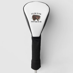 Couvre-club De Golf Je vais bien tout va bien Moo Deng Bab