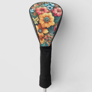 Couvre-club De Golf Joli bouquet de fleurs
