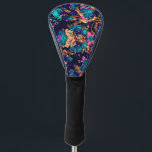 Couvre-club De Golf Joli chic fleurs abstraites arrière - plan<br><div class="desc">Joli chic fleurs abstraites arrière - plan</div>