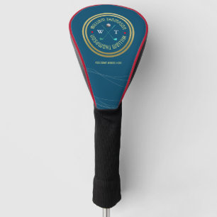 Couvre-club De Golf joli logo BLEU pour une housse de tête de golf pou