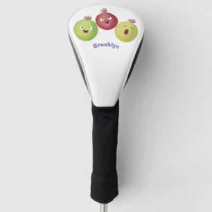 Couvre-club De Golf Joli trio gooseberry chantant dessin animé