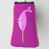 Couvre-club De Golf Jolie fille rose bébé Narwhal (Tourné à 90°)