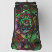 Couvre-club De Golf Jolie flambée de fleurs Abstraite (Tourné à 90°)