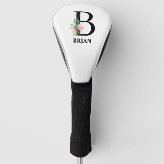 Couvre-club De Golf Jolie initiale monogramme B (Devant)