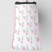 Couvre-club De Golf Jolie Pretty Preppy Peonies (Tourné à 90°)