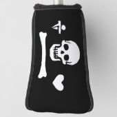 Couvre-club De Golf Jolly roger du drapeau de Stede Bonnet Pirate (Tourné à 90°)