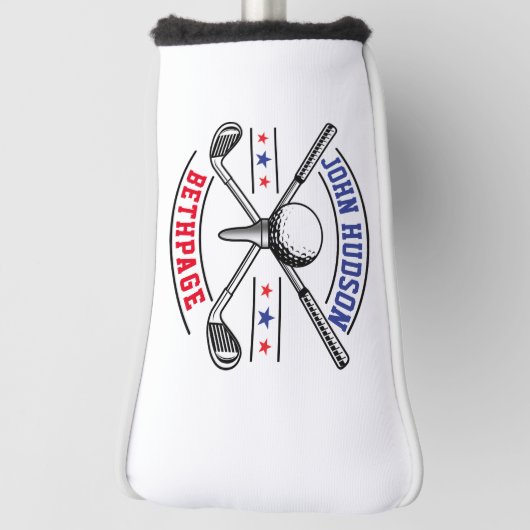 Couvre-club De Golf Joueur de golf Monogramme Modèle Golf Head Cover (Tourné à 90°)