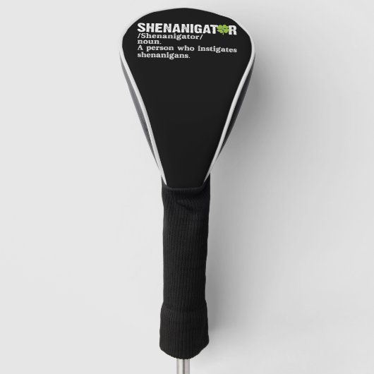 Couvre-club De Golf Jour de la Saint Patrick de définition du shenanig (Devant)