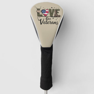 Couvre-club De Golf Jour de nos vétérans Fiers vétérans militaires Jou