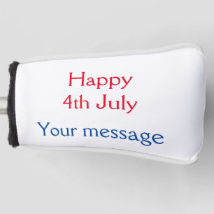 Couvre-club De Golf Joyeux 4 juillet jour de l'indépendance ajoutez no