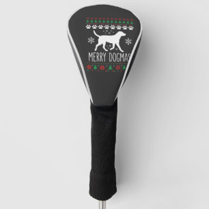 Couvre-club De Golf Joyeux Dogmas Noël Chien Vecteur