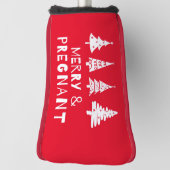 Couvre-club De Golf Joyeux et enceinte à Noël (Tourné à 90°)