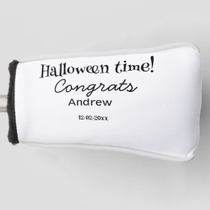 Couvre-club De Golf Joyeux Halloween félicitations nom date année dipl