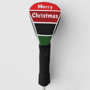 Couvre-club De Golf Joyeux Noël rouge et vert