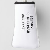 Couvre-club De Golf Joyeux Noël simple minimum ajouter nom modèle de t (Tourné à 90°)