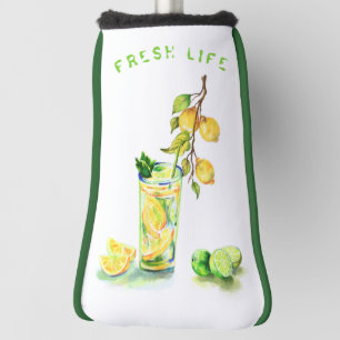 Couvre-club De Golf Jus de citron frais Cool Boire Lemonade Summer Par