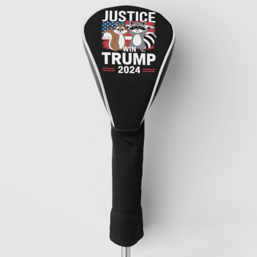 Couvre-club De Golf Justice Pour Peanut Win Trump 2024 (Devant)
