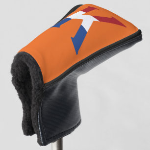 Couvre-club De Golf K Monogramme superposé sur l'indicateur NLD ou sur