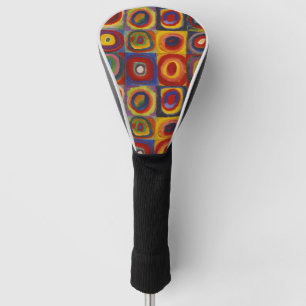 Couvre-club De Golf Kandinsky Farbstudie Quadrate Carrés Colorés