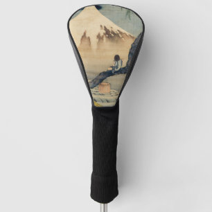 Couvre-club De Golf Katsushika Hokusai - Garçon regardant le Mont Fuji