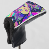 Couvre-club De Golf Kawaii Anime Girl Golf Head Cover (Devant 3/4)