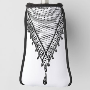 Couvre-club De Golf Keffiyeh Écharpe palestinienne tissu traditionnel