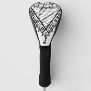 Couvre-club De Golf Keffiyeh Écharpe palestinienne tissu traditionnel