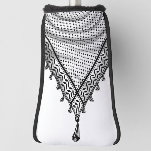 Couvre-club De Golf Keffiyeh Écharpe palestinienne tissu traditionnel
