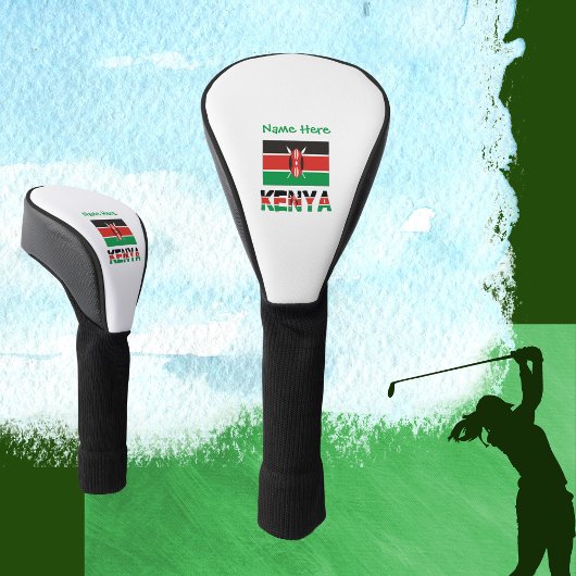 Couvre-club De Golf Kenya Drapeau Vert Personnalisé