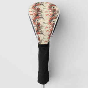 Couvre-club De Golf Kimono Couple Sakura Romantique Motif (2)