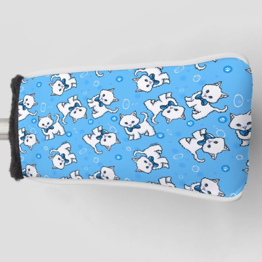 Couvre-club De Golf KiniArt Chatons blancs (Devant)